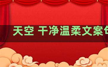 天空 干净温柔文案句子